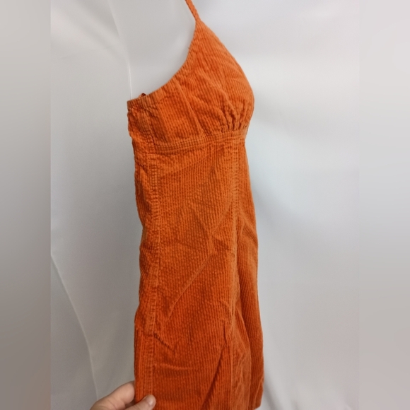 2/$30 WILD FABLE Orange Corduroy Dress (#670) - Picture 4 of 7